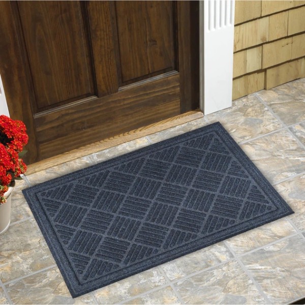 Фото - Килимок придверний Multyhome Contours Parquet  антрацит 45x75 см (EU5000010)